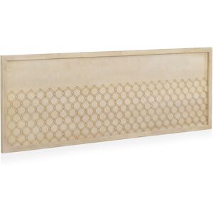 GEESE HOME Cabezal chapado en madera de roble acabado en beige 185x60 cm