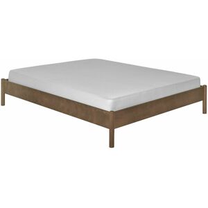 ID Kids Pack cama con colchón madera maciza  nogal 140x190 cm