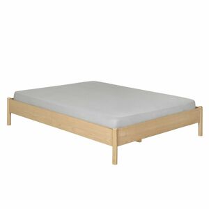 ID Kids Cama 2 plazas madera maciza  natural 140x190 cm