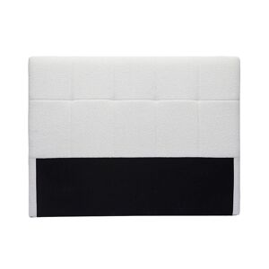 Miliboo Cabecero de cama efecto borreguillo blanco 160 cm CLOVIS