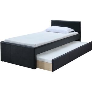 Miliboo Cama nido 90 x 195 cm negro mate MACCO