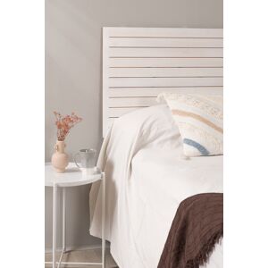 RegalosMiguel Cabecero Ribbon Madera para camas de 135 cm - Blanco