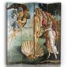 Legendarte Biombo el Nacimiento de Venus, S. Botticelli - cm. 145x170 (4 paneles)