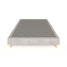 Morfeo Base tapizada color gris 90x200