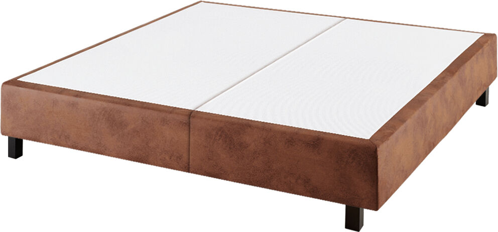 Maxcolchon Canapé Fijo Partido Horizontal 25 cm Premium 160x200 Patas Cuadrado Wengué