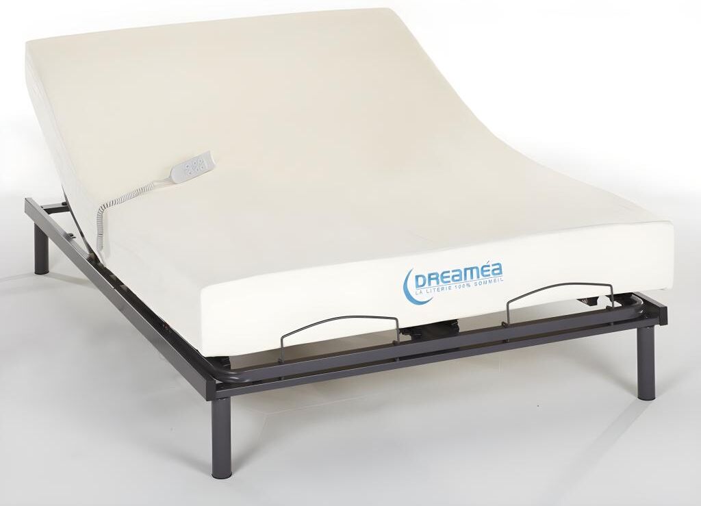 Cama articulada eléctrica con memoria de forma JIMBARAN II de DREAMEA - motor OKIN - 140x200 cm