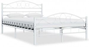 vidaXL Estructura De Cama Metal Blanco 120x200 Cm