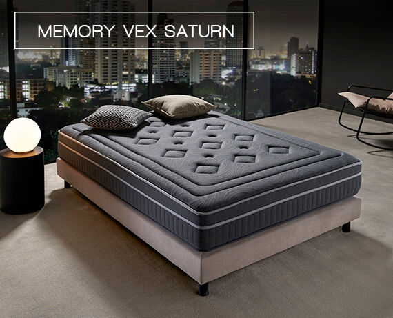 HOME Colchón de muelles ensacados Memory Vex Saturn