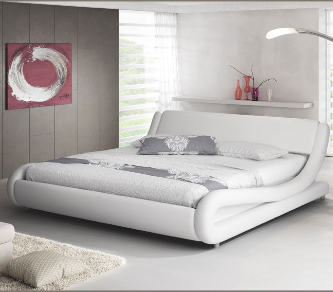 Cama Alessia en color blanco (120x190cm)