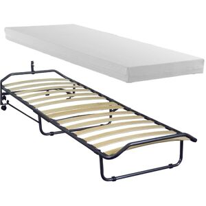 Toscohome Lit pliant avec matelas 80X190 cm pour table de nuit - RETEPIEGH