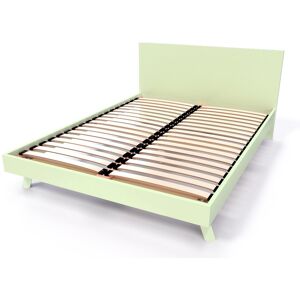 ABC MEUBLES Lit Scandinave 2 places bois Viking - 140x200 - Vert Pastel - 140x200 - Vert Pastel - Publicité