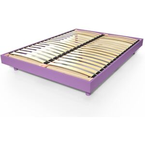 ABC MEUBLES Sommier à lattes 2 places bois Kit France - 140x190 - Lilas - 140x190 - Lilas