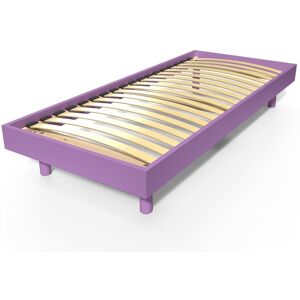 ABC MEUBLES Sommier à lattes 1 place bois Kit Noé - 80x200 - Lilas - 80x200 - Lilas