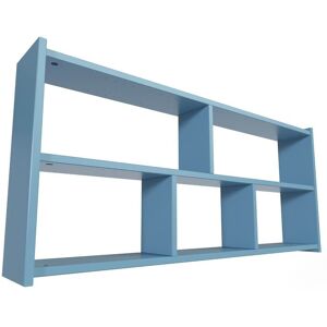 ABC MEUBLES Étagère pour lit mezzanine - Largeur 90 - Bleu Pastel