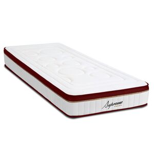 Maison Aubertin - Matelas Supreme rouge/blanc - 90x190 cm RougeBlanc - Publicité