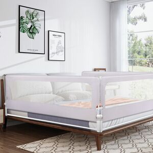 Skecten - Barrière de lit anti-chute pour tout-petits 200 cm gris - Publicité