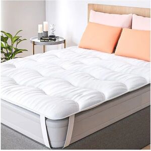 CASABEL Surmatelas Nuage 140 x 200 cm en Microfibre - Confort Optimal - Moelleux, Anti-Acarien, Respirant - pour Matelas 2 Places Adulte et Enfant, Clic Clac, BZ - Publicité