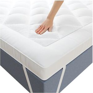 Casabel - Surmatelas 140x200 Cm Respirant En Microfibre, Antidérapant, Hypoallergénique - Publicité