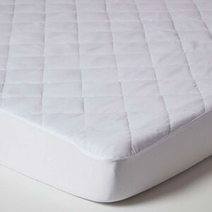 Homescapes - Protège-matelas anti-acariens, 140 x 190 cm - Blanc - Publicité