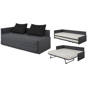 Dunlopillo Lit gigogne Lit gigogne Alsace gris 2 couchages 80x190cm - Publicité