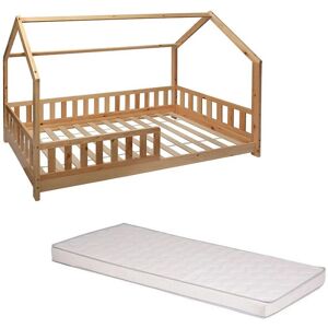 Lit Cabane Enfant Bosco 90 x 190 cm Avec Matelas Atmosphera Fabrication Européenne) - Publicité