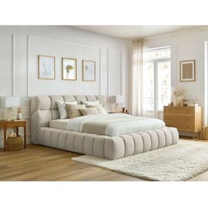 Lit coffre Bobochic Lit coffre mont-blanc 160x200 Beige - Beige - Publicité