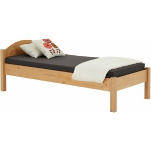 Idimex Lit simple 90x200 cm en bois massif soraja, lit 1 place pour enfant ou adulte - Brun - Publicité