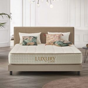 NATURALEX Matelas à Ressorts 160x200 cm - Luxury - Matelas Ressorts Ensachés Haut de Gamme, Multicouches Mousse à mémoire de forme hr + Blue Latex, Confort Mi-Ferme, Épais 24 cm - Blanc - Publicité