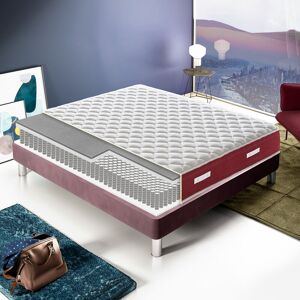 Ilovesleep - Matelas 140x200 à ressorts ensachés - mémoire de forme - à 9 zones modèle Domy - Publicité