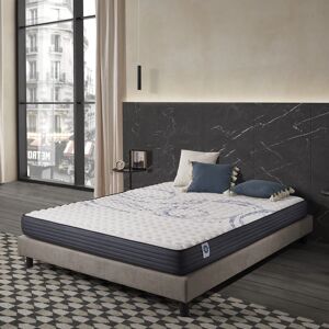 NATURALEX Matelas Perfect Sleep - 90x190 cm - Mousse mémoire de forme hr, Blue Latex, Hypoallergénique - Équilibré - 7 zones de confort - Face été/Hiver - Publicité