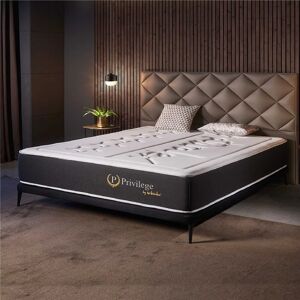 Naturalex - Matelas Privilège 180x200 cm - Épais 24 cm - Mousse mémoire de forme hr, Blue Latex - 7 zones de confort - Haut de Gamme - Blanc - Publicité