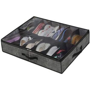 Tlily - Organisateur de Rangement de Chaussures Sous le Lit RobusteConvient à un Total de 12 Paires, Solution de Rangement de Placard à Chaussures - Publicité