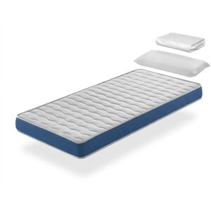 DREAMDI Pack Matelas 90X200 onix lit enfant, Epaisseur 14 cm + 1 Oreiller à memoire 90X35 + 1 Protege matelas 90X200 - Publicité