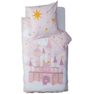 Parure de lit enfant château Rose 140x200 Atmosphera For Kids - Publicité