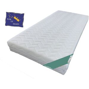 KING OF DREAMS Relax Matelas 70x190 Ferme pour Sommier électrique ou mécanique Déhoussable Mousse Poli Lattex - 19 cm - Publicité