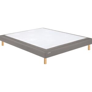 Bultex - Sommier déco taupe confort medium 15 cm avec pieds Mediano 70x190 - Taupe - Publicité