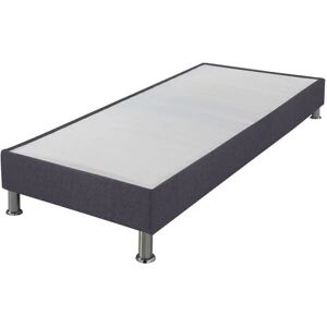 Literie - Sommier tapissier 80x200 Omega anthracite 18 lattes - Gris