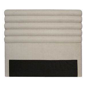 LOUNGITUDE Tête de lit en tissu luca - Beige, Largeur - 140 cm - Beige - Publicité