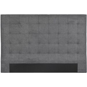 MILIBOO Tête de lit capitonnée en tissu gris anthracite L180 cm halciona - Gris anthracite - Publicité