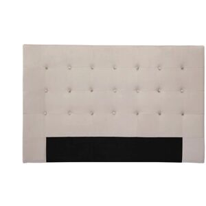 MILIBOO Tête de lit capitonnée en tissu velours taupe L170 cm lutece - Taupe - Publicité