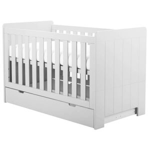 petitechambre.fr Lit bebe 140x70 Calmo   Blanc   MDF