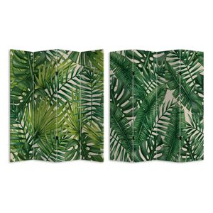 OZAIA Paravent imprime 4 pans feuillage tropical GREENY 161 x 180 cm