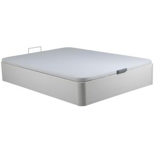 Vente-unique.com Sommier coffre 140 x 190 cm en simili - Blanc mat - ONIRY de YSMÉE