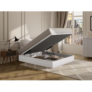 Sommier coffre 160 x 200 cm Blanc mat HESTIA de YSMEE