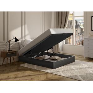 Sommier coffre 140 x 190 cm Noir mat HESTIA de YSMEE