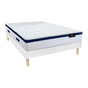 Vente uniquecom Ensemble 140 x 190 cm sommier matelas matelas ressorts ensaches et memoire de forme ep30cm MARQUIS de PALACIO