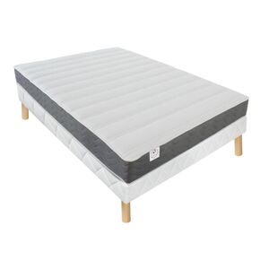 Vente uniquecom Ensemble 160 x 200 cm sommier matelas mousse HD memoire de forme et tissu 3D respirant ep18cm HEAVEN de DREAMEA