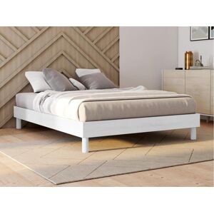 Vente uniquecom Sommier a lattes 140 x 190 cm Blanc MICHIGAN de DREAMEA