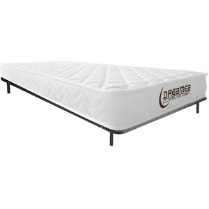 Vente-unique.com Ensemble 90 x 200 cm cadre à lattes + matelas mémoire de forme ép.15cm - PELOPS de DREAMEA - Publicité