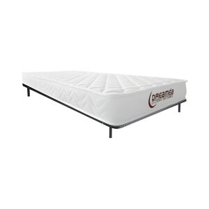 Vente-unique.com Ensemble 90 x 190 cm cadre a lattes + matelas memoire de forme ep.15cm - PELOPS de DREAMEA